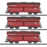 3 wagons trémies Fals 176 Cargo "chargé charbon" DB AG,  Ep V - MARKLIN 46239 - HO 1/87