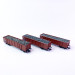 3 wagons tombereaux Eaos "chargé ferraille" DB,  Ep V - MARKLIN 46899 - HO 1/87