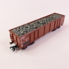 3 wagons tombereaux Eaos "chargé ferraille" DB,  Ep V - MARKLIN 46899 - HO 1/87