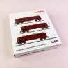 3 wagons tombereaux Eaos "chargé ferraille" DB,  Ep V - MARKLIN 46899 - HO 1/87