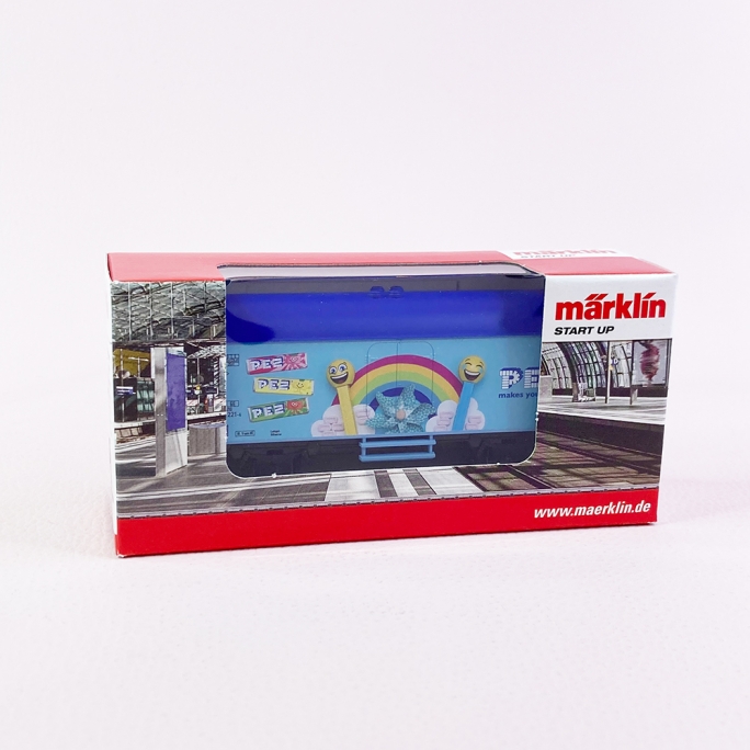 Wagon 2 essieux frigorifique  "PEZ", Start up,  Ep VI - MARKLIN 44219 - HO 1/87