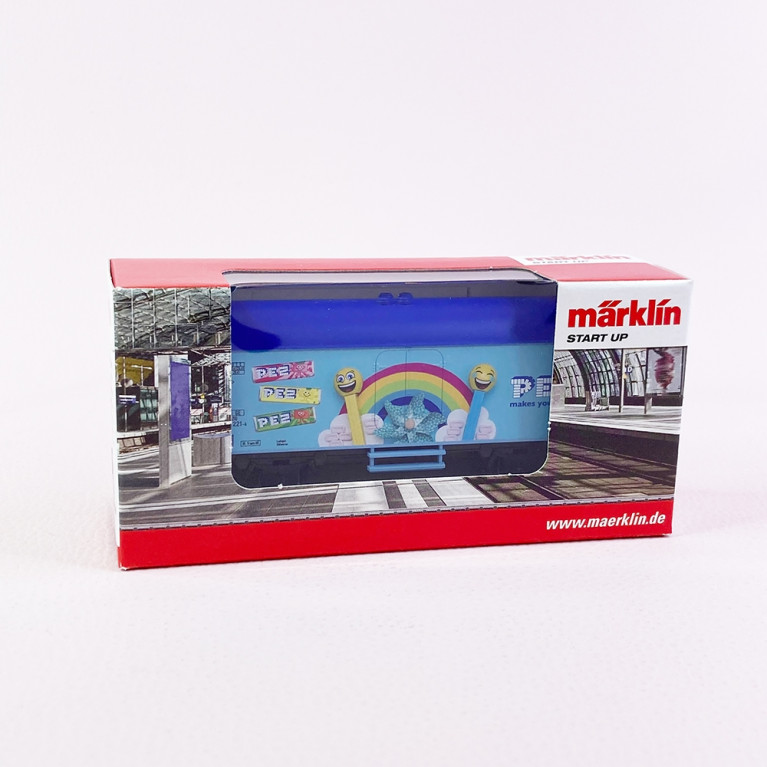 Wagon 2 essieux frigorifique  "PEZ", Start up,  Ep VI - MARKLIN 44219 - HO 1/87