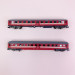 2 voitures lits WLABmee et Bcm "EC Venzia" RZD Ep V et VI - MINITRIX 18254 - N 1/160-