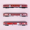 3 voitures de banlieue "Bike Express" DB AG , Ep VI - MINITRIX 15884 - N 1/160-