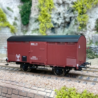 Wagon couvert primeur rouge Sideros 10T, ex-PLM, Sncf, Ep IIIa - REE WB762 - HO 1/87