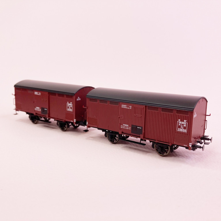 2 wagons Primeurs Ex-PLM marquage "France PLM" PLM / Sncf, Ep II et IIIa - REE WB759 - HO 1/87