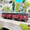 2 wagons isotherme "STEF" PLM, Ep II - REE WB763 - HO 1/87