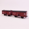 2 wagons isotherme "STEF" PLM, Ep II - REE WB763 - HO 1/87