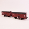 2 wagons isotherme "STEF" PLM, Ep II - REE WB763 - HO 1/87