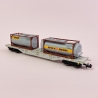 Wagon porte conteneur "Bertschi" AAE, Ep VI - FLEISCHMANN 825214 - N 1/160