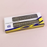 2 voitures DEV AO B8 et B10 "2CL" logo blanc encadré, Sncf, Ep IV - REE NW277 - N 1/160