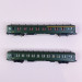 2 voitures DEV AO A3B5 et C10 "1C/2CL et 3CL" Sud Est, Sncf, Ep III- REE NW273 - N 1/160