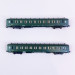 2 voitures DEV AO B10 2CL" Sud Est, Sncf, Ep IIIb- REE NW283 - N 1/160