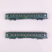 2 voitures DEV AO B8 (ex-A3B5) et B10 "2CL" logo encadré jaune, Sncf, Ep IV- REE NW287 - N 1/160