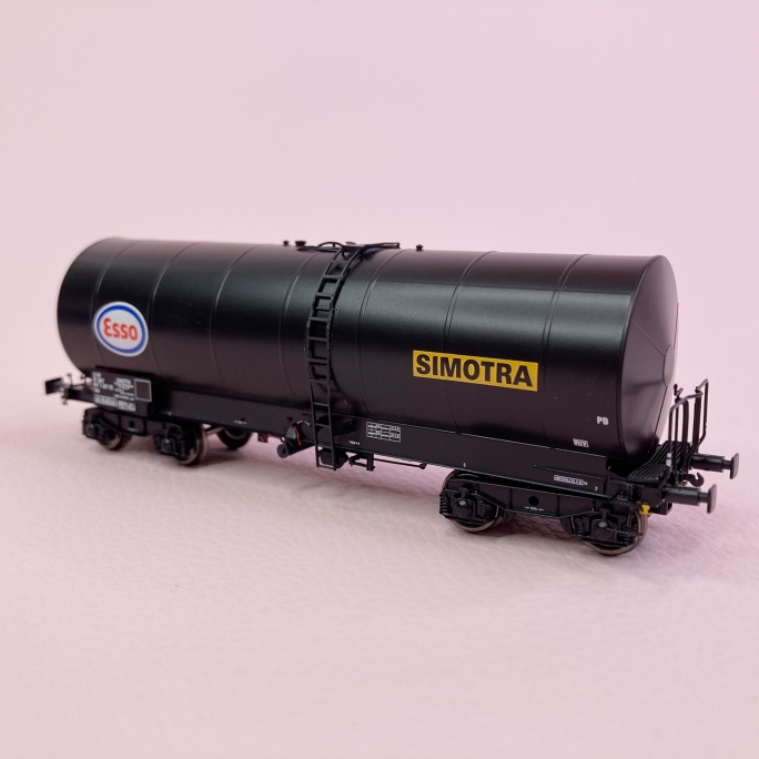 Wagon citerne Fauvet-Girel bogie Y 23 "Esso-Simotra" Sncf , Ep IV - REE WB654 - HO 1/87