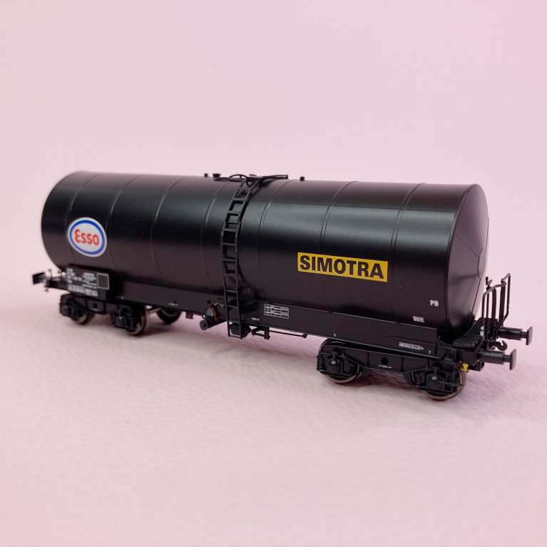 Wagon citerne Fauvet-Girel bogie Y 23 "Esso-Simotra" Sncf , Ep IV - REE WB654 - HO 1/87