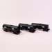 3 wagons citernes Fauvet-Girel bogie Y 23 "MOBIL" Sncf, Ep III - REE WB662 - HO 1/87