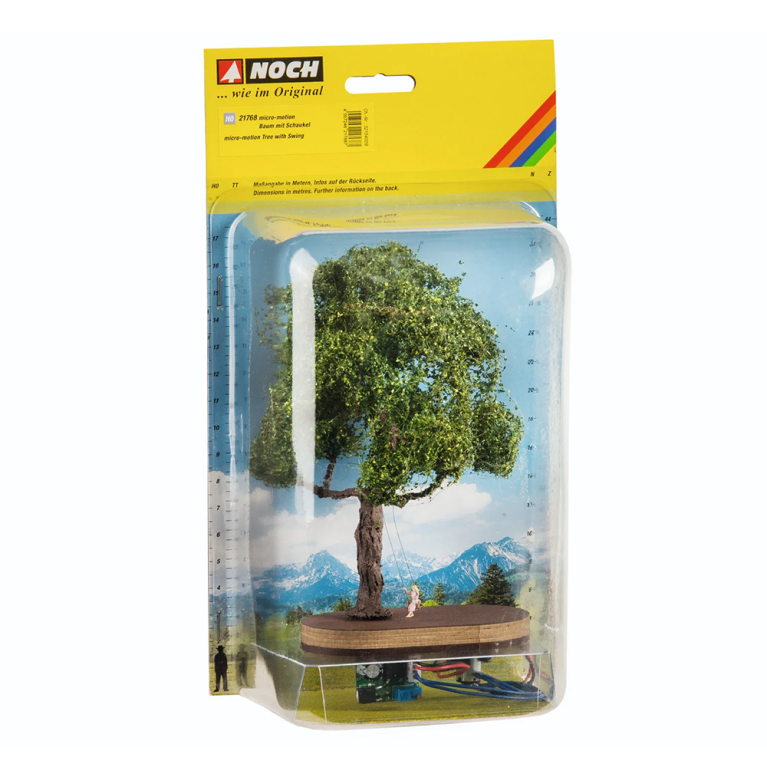 Arbre avec balançoire animée - NOCH 21768 - HO 1/87