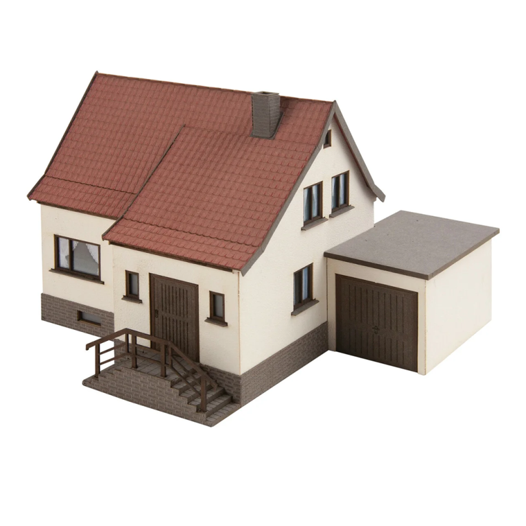 Maison Familiale avec garage, Laser Cut - NOCH 66606 - HO 1/87