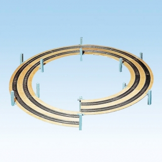 Rampe hélicoïdale 1 voie R1 360mm, 1 cercle 1/2 - NOCH 53001 - HO 1/87