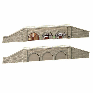 2 ensembles arcades avec mur de soutien-N-1/160-KIBRI 37671