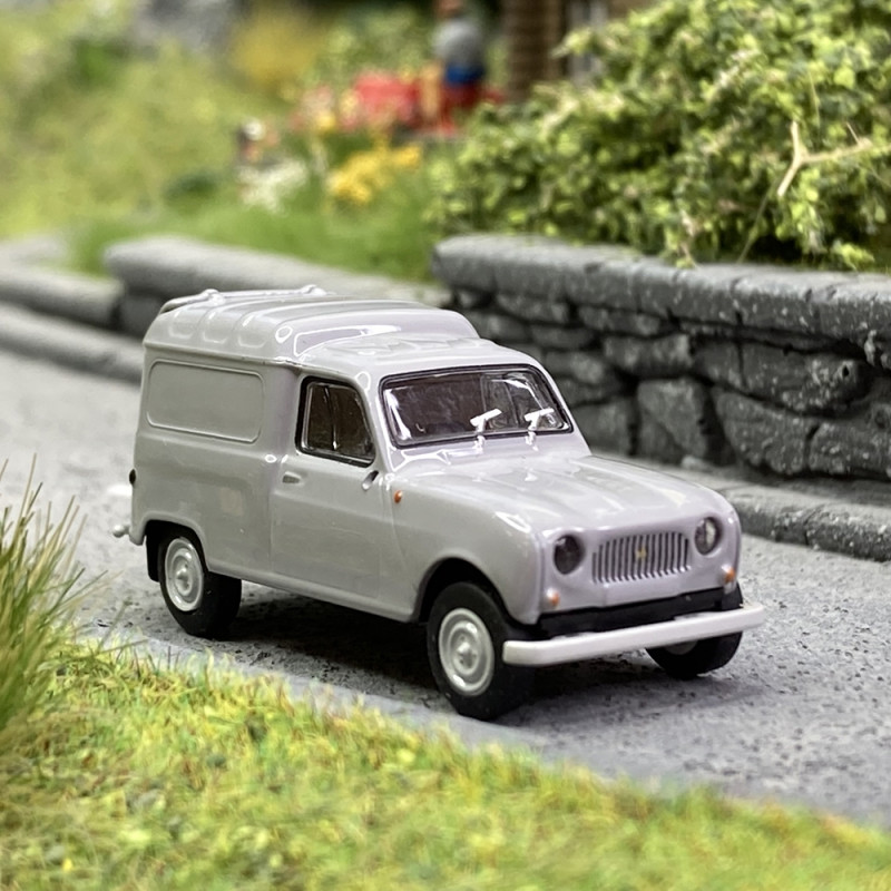 Renault 4L fourgonnette Grise - BREKINA 14755 - HO1 /87