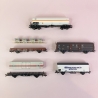 5 wagons de marchandises avec chargement, DB,  Ep IV - MARKLIN 47370 - HO 1/87