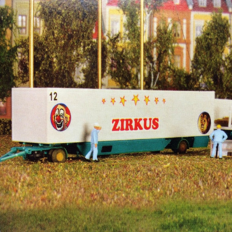 2 remorque de camion cirque-HO-1/87-KIBRI 14658