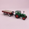 Tracteur RS01 vert + Remorque chargée - MEHLHOSE 6422 - HO 1/87