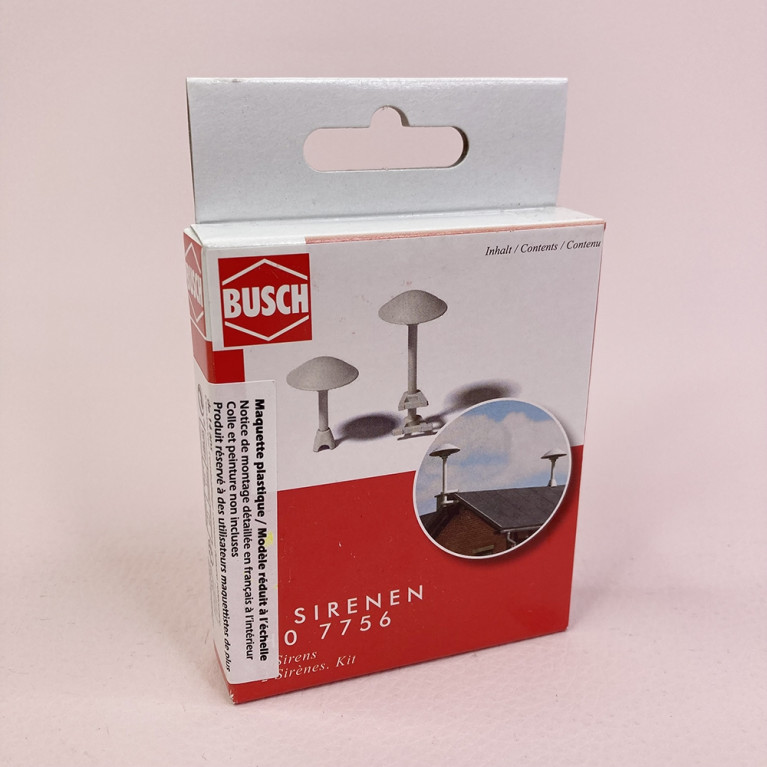 Sirènes d'alerte (x2) - BUSCH 7756 - HO 1/87