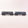 2 wagons DMH gris foncé "ARBEL" Sncf, Ep IV et V - LSMODELS 31115 - HO 1/87