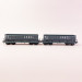 2 wagons DMH gris foncé "ARBEL" Sncf, Ep IV et V - LSMODELS 31115 - HO 1/87