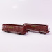 2 wagons DMH brun UIC "SIMOTRA" Sncf, Ep V - LSMODELS 31116 - HO 1/87