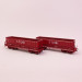 2 wagons DMH rouge UIC "STEMI" Sncf, Ep V - LSMODELS 31117 - HO 1/87