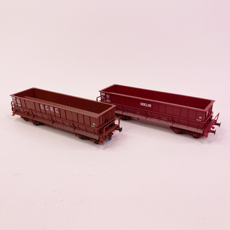 Ls Models 32300 Set de 2 wagons tombereaux, SNCB, DM / DMH rouge UIC, SACILOR Ls Models 32300 Set de 2 wagons tombereaux, SNCB, DM / DMH rouge UIC, SACILOR