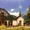 Petite chapelle de montagne avec accessoires -HO-1/87-KIBRI 39780