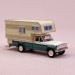 Jeep Gladiator B, Camping Car, Blanc Vert - BREKINA 19837 - HO 1/87