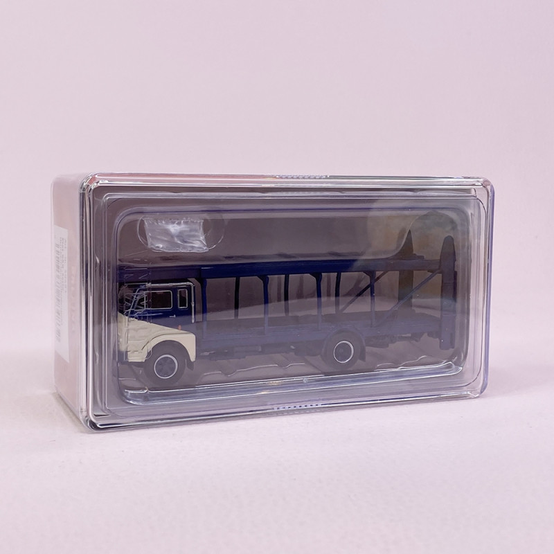 Fiat 640 Porte autos Bleu / Crème - STARLINE MODELS 58483 - HO 1/87