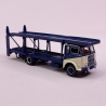 Fiat 640 Porte autos Bleu / Crème - STARLINE MODELS 58483 - HO 1/87