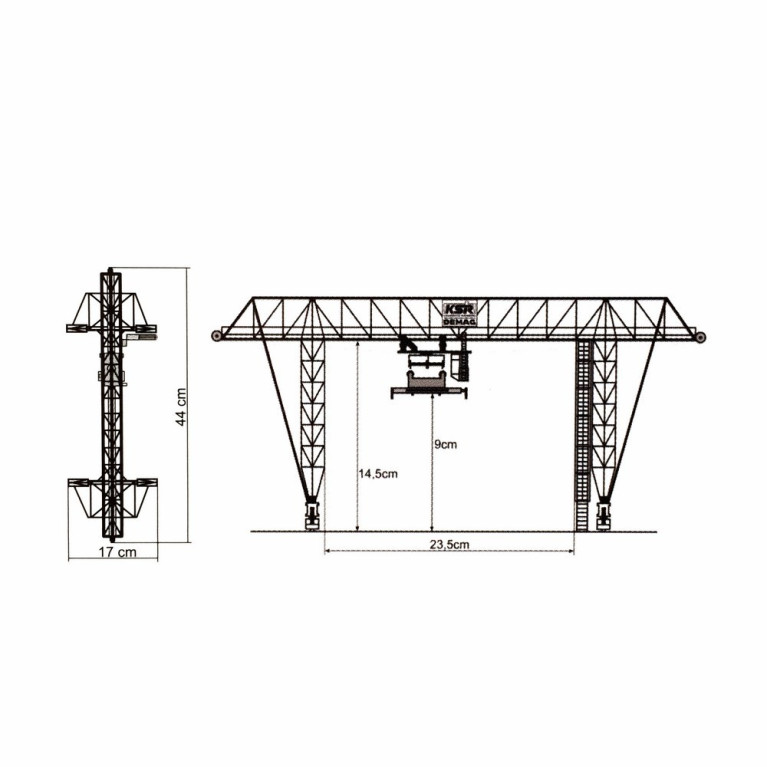 grue à conteneurs-HO-1/87-KIBRI 38530