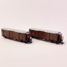 2 wagons couvert type GGm, ÖBB,  Ep IV et V - ROCO 34583 - HOe 1/87