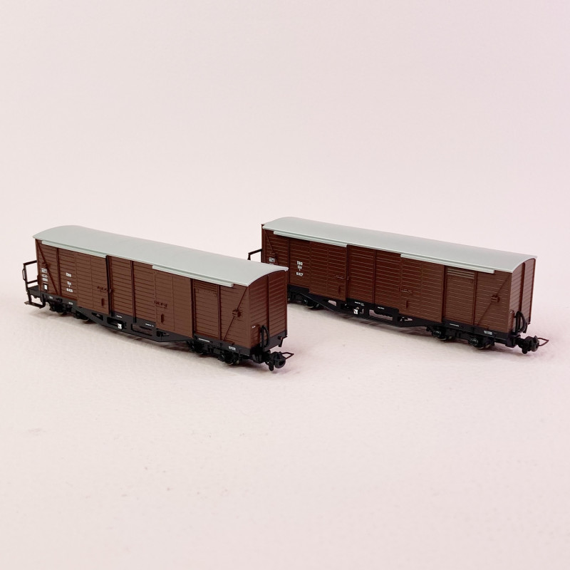 HAXO WAGON COUVERT NOIR Kkuw 281018 (HUET MAKETTE AMF87 LOCO DIFFUSION VB REE