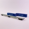 Wagon porte conteneurs SGGMRS90 "China Railway" AAE, Ep VI - MEHANO 90702 - HO 1/87