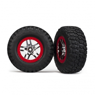 Roues SCT / BFGoodrich, 2.2 - 3.0, Rouge (x2) - TRAXXAS 6873A