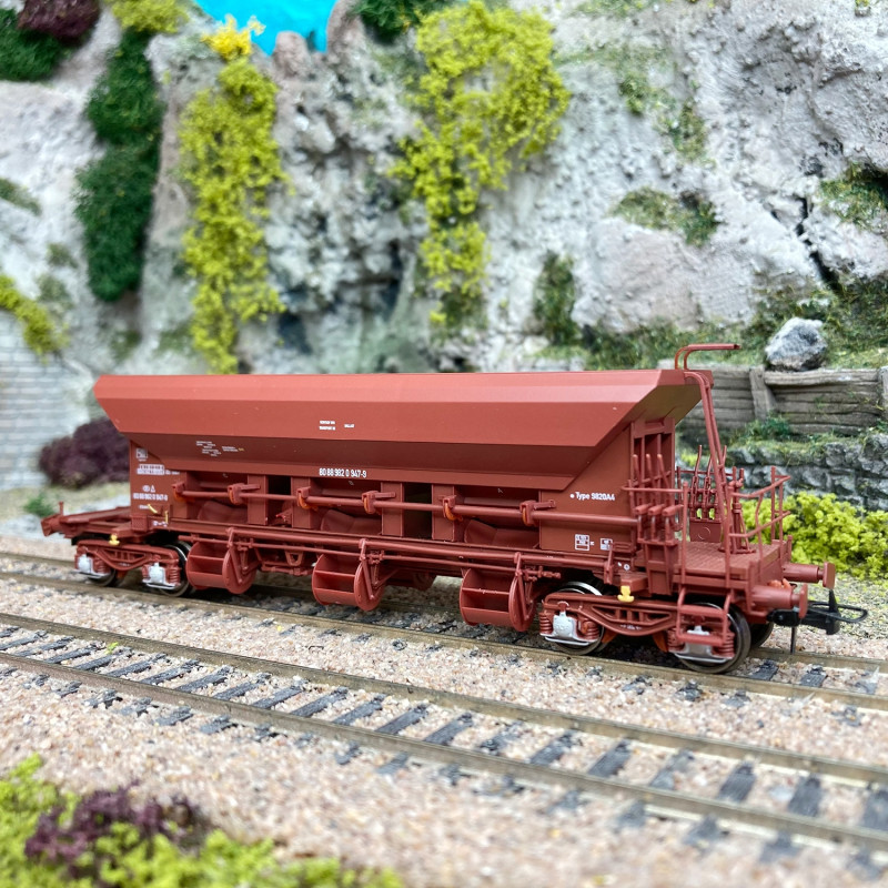 Wagon trémie à ballast T1 Uas, Sncb, Ep VI - REE WB755 - HO 1/87