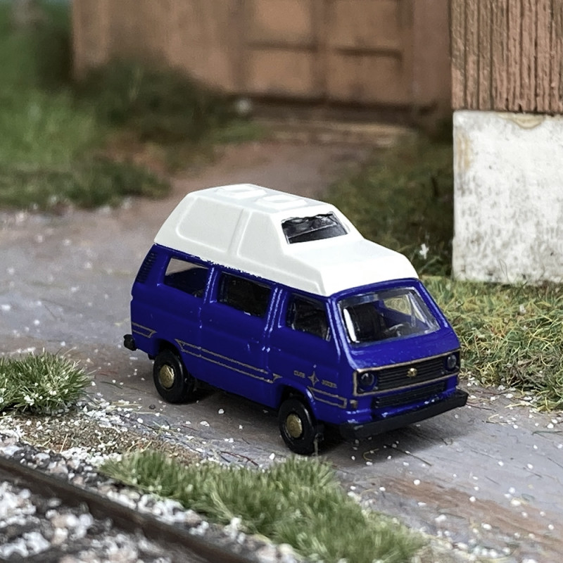 VW T3 Camper, Bleu métal - MINIS LC4350 - N 1/160