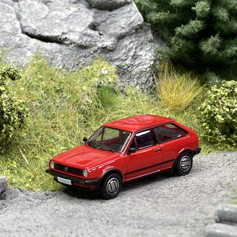 Volkswagen Polo II, Coupé, Rouge - PCX 870200 - HO 1/87