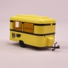 Caravane Nagetusch "DVB" Jaune - BUSCH 51761 - HO 1/87