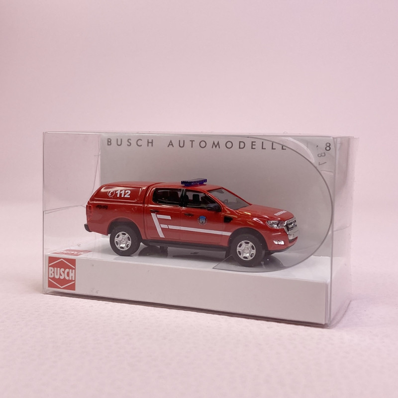 Ford Ranger Pompiers "112" - BUSCH 52825 - HO 1/87