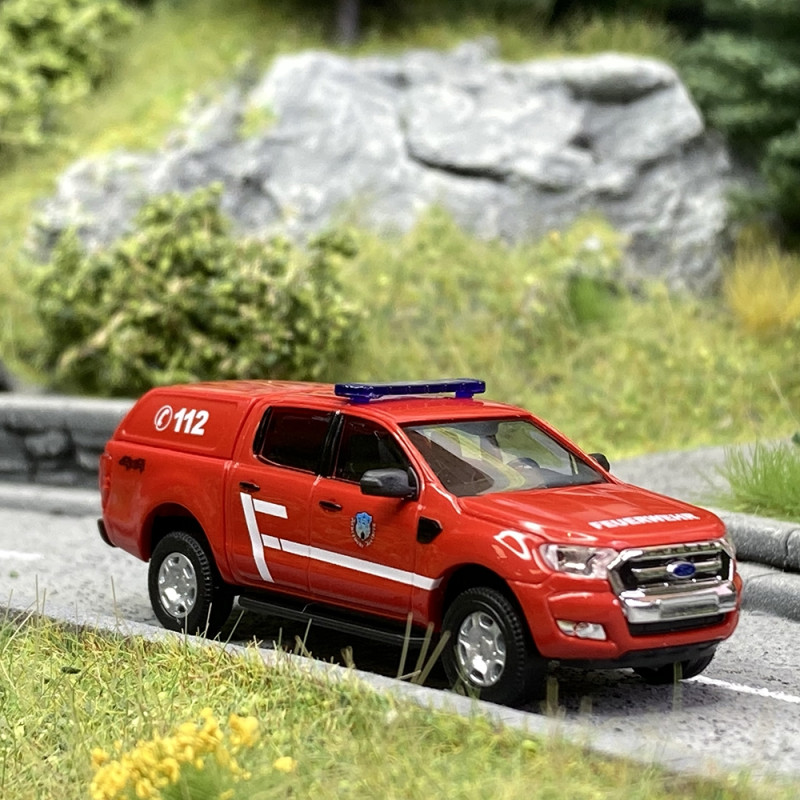 Ford Ranger Pompiers "112" - BUSCH 52825 - HO 1/87